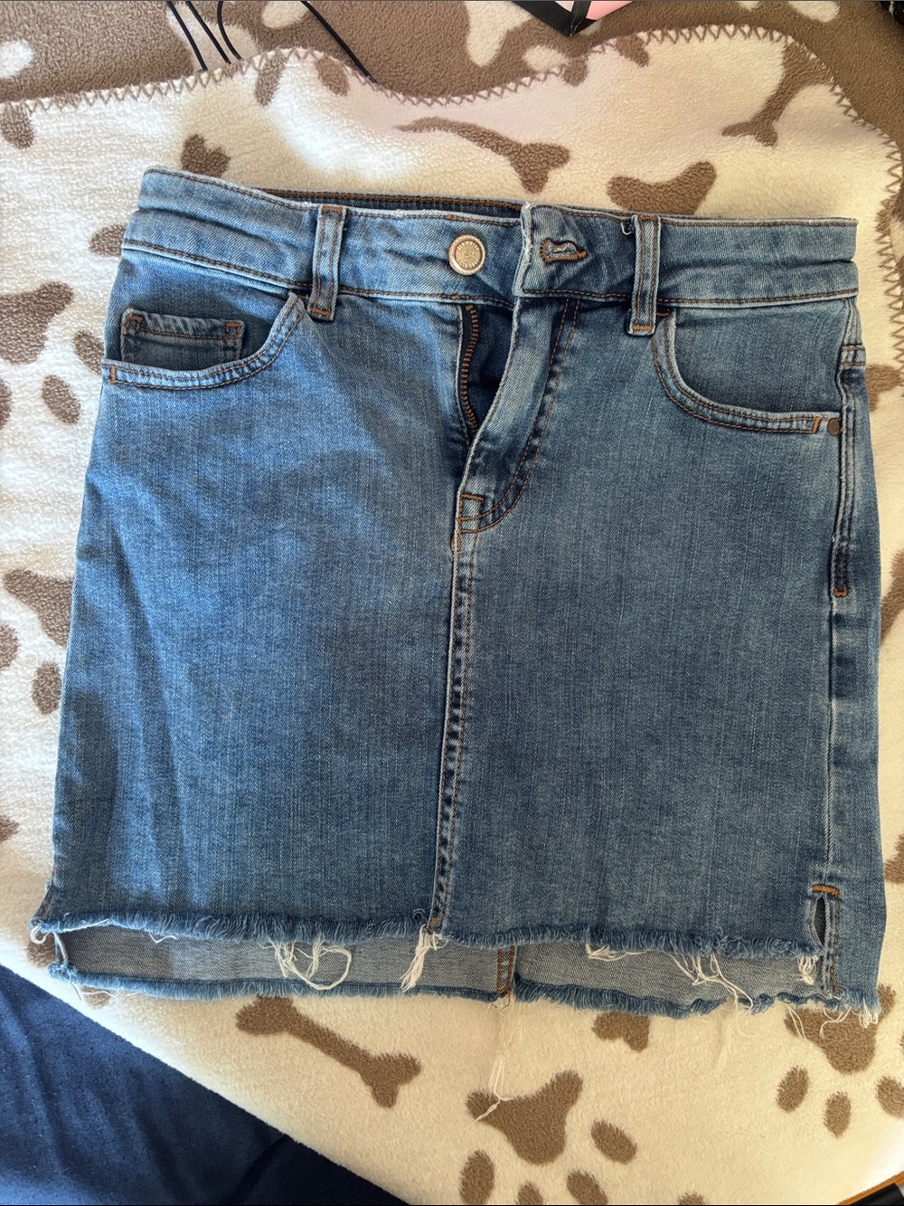 Zara Light Blue Denim Mini Skirt